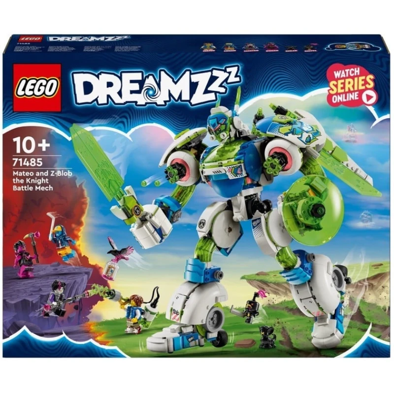Конструктор LEGO Dreamzzz Mateo and Z-Blob the Knight Battle Mech 71485, 1333 детали, от 10 лет