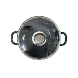 Набор посуды для готовки W.K ZGH_00512, гранит, черный, 10 предметов Набор посуды для готовки W.K ZGH_00512, гранит, черный, 10 предметов