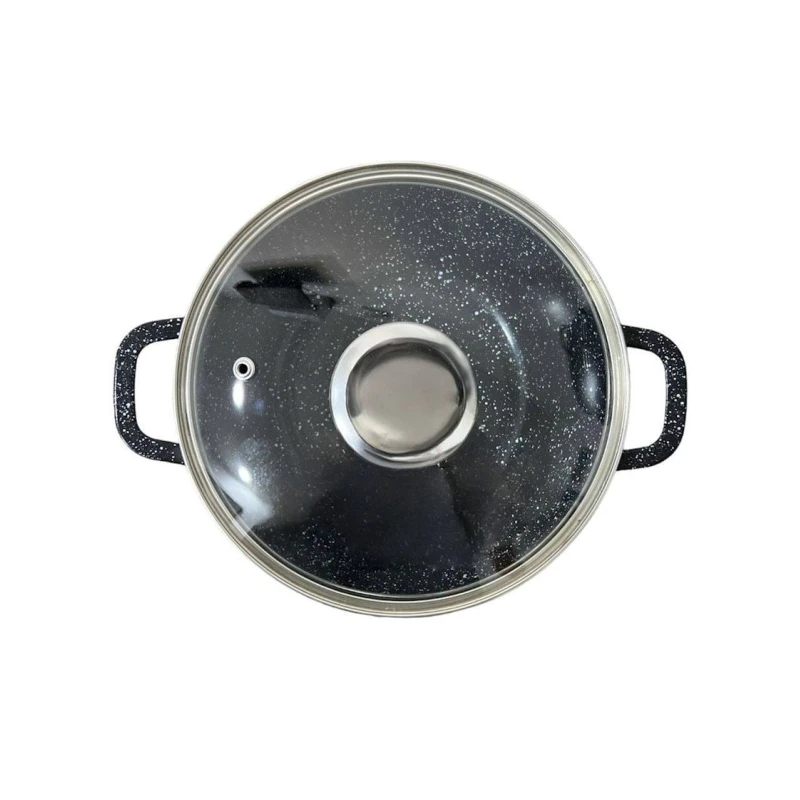 Набор посуды для готовки W.K ZGH_00512, гранит, черный, 10 предметов Набор посуды для готовки W.K ZGH_00512, гранит, черный, 10 предметов