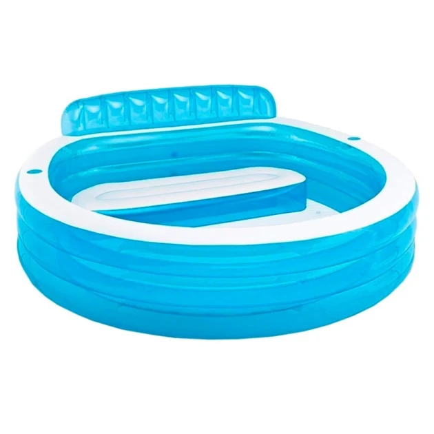 Şişmə hovuz İntex H57190, göy, 224x216x76 sm, 640 l