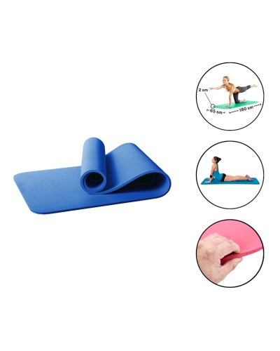 Yoqa üçün mat Gymnic 2244, 2 sm, mavi