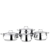 Набор кастрюль Korkmaz Estima, серебристый, 8 предметов