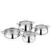 Набор кастрюль Korkmaz Estima, серебристый, 8 предметов