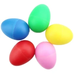 Пластиковые маракасы. Здоровый набор яиц. В набор входит 5 яиц 5 разных цветов.