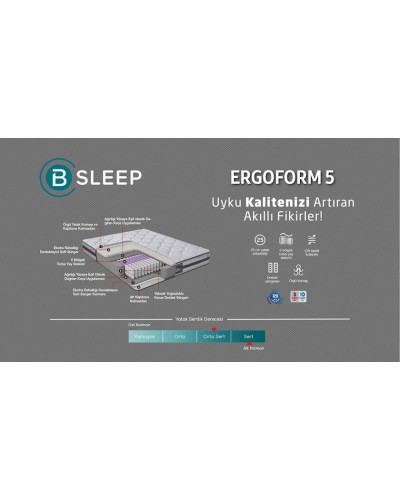Döşək Bellona Ergoform-5, 100x200 sm, ağ