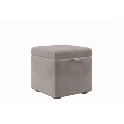 Пуфик 129, серый, 40x35x35 см