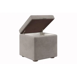 Пуфик 129, серый, 40x35x35 см