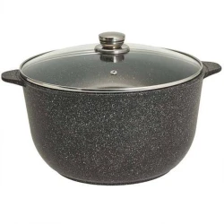 Кастрюля Chaynikov FS-129, 24 см, гранит, черная
