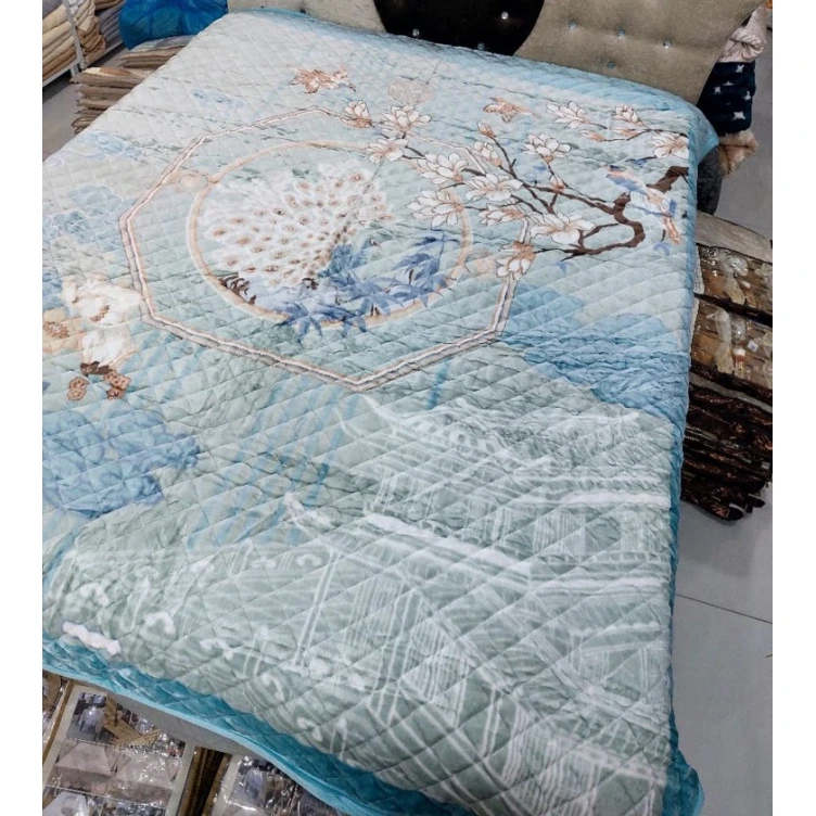 Yorğan MiraNova CTS-136, ikinəfərlik, bambuk, mavi, 200x230 sm