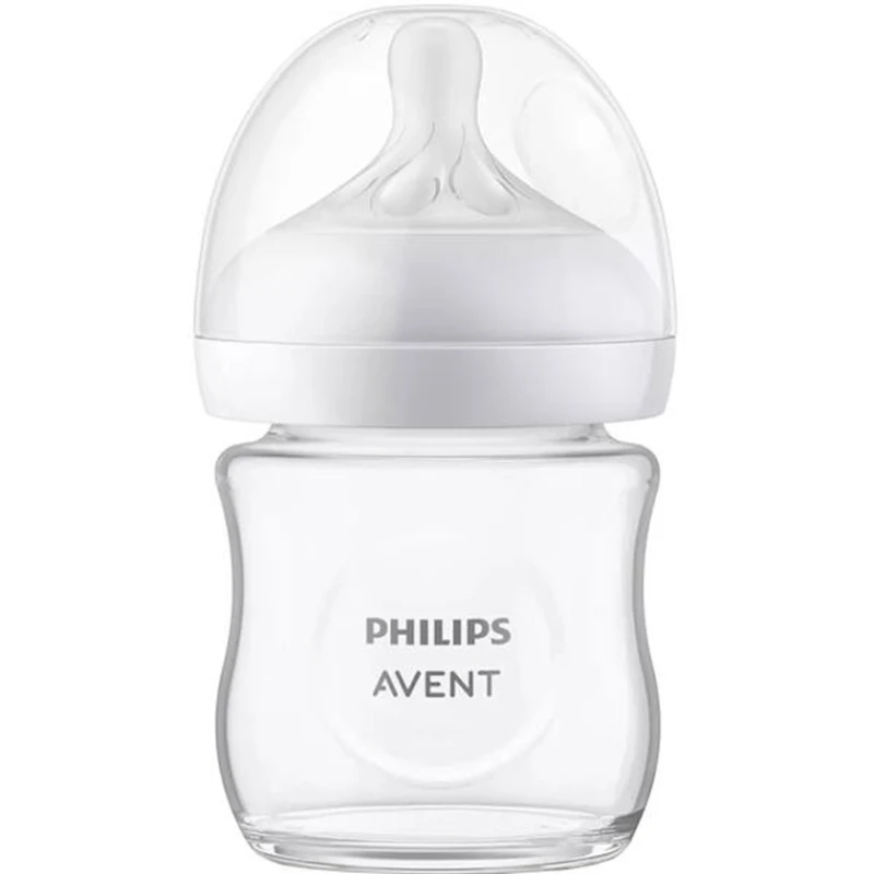 Бутылочка для кормления Philips Avent Natural Response Pure Glass SCY930/01, 0+ месяцев, 120 мл, прозрачный