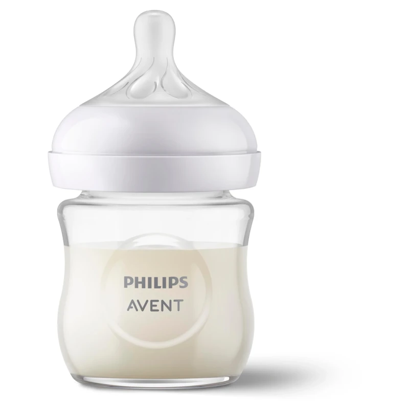 Бутылочка для кормления Philips Avent Natural Response Pure Glass SCY930/01, 0+ месяцев, 120 мл, прозрачный