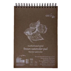 Albom SM-LT Watercolor Pad akvarel üçün, Brown, А4, 280 q, 35 vərəq