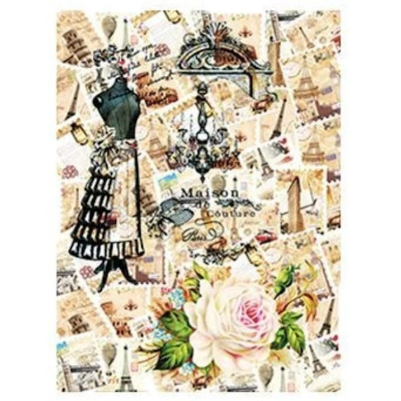 Рисовая бумага для декупажа Cadence - 160, А3, 29.7x42 см Рисовая бумага для декупажа Cadence - 160, А3, 29.7x42 см