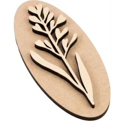 Штамп Rosa №4, Ботаника, МДФ/фанера, 5х13 см