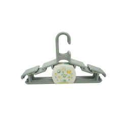 Набор вешалок для детей 7777820, пластик, серый, 30 см, 6 шт Набор вешалок для детей 7777820, пластик, серый, 30 см, 6 шт