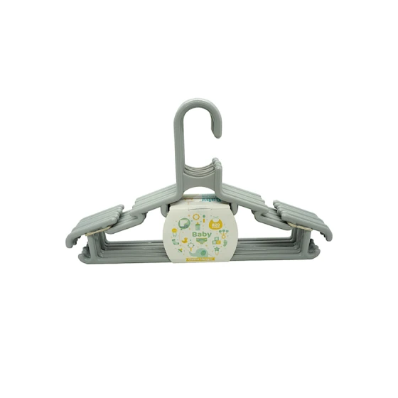 Набор вешалок для детей 7777820, пластик, серый, 30 см, 6 шт