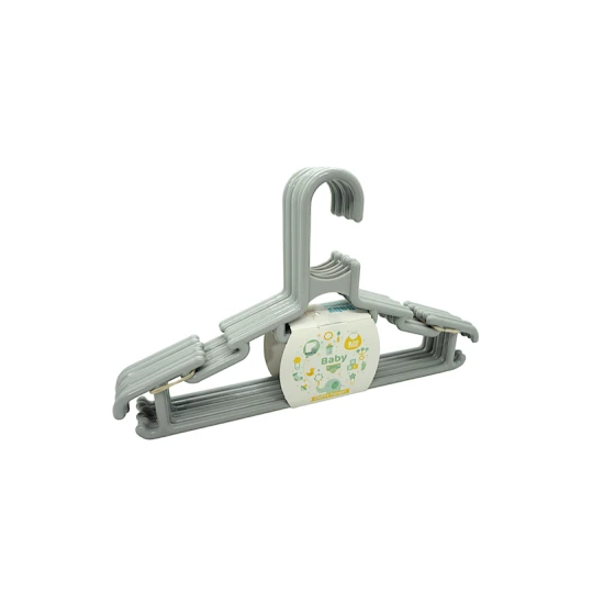 Набор вешалок для детей 7777820, пластик, серый, 30 см, 6 шт