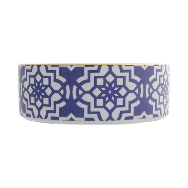 Kasa Porland Morocco, farfor, ağ/bənövşəyi, 18 sm