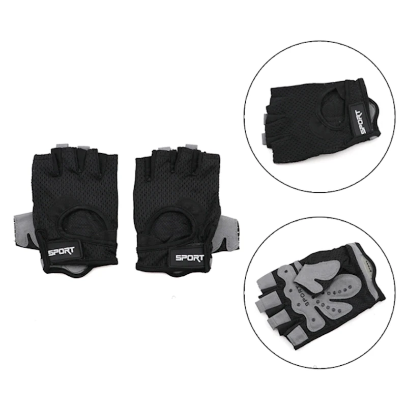 Перчатки для фитнеса Sport 323a_392980459, размер L, черный Перчатки для фитнеса Sport 323a_392980459, размер L, черный