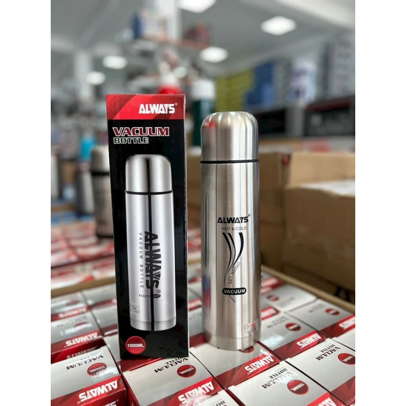 Термос EU-RS-003, нержавеющее железо, серебристый, 1000 мл Термос EU-RS-003, нержавеющее железо, серебристый, 1000 мл