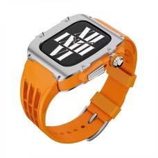 Qayış və çexol SW700 Apple Watch 44/45mm üçün Orange/Silver