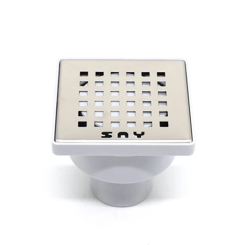 Трап напольный TM.17964, нижнее соединение, нержавеющая сталь, 15x15 см Трап напольный TM.17964, нижнее соединение, нержавеющая сталь, 15x15 см