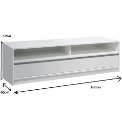 Тумба под ТВ Letta 3563 TV2, 50x40x180 см, ЛДСП, белый Тумба под ТВ Letta 3563 TV2, 50x40x180 см, ЛДСП, белый