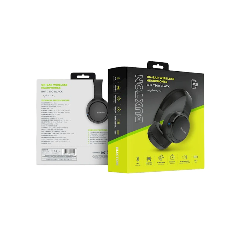 Беспроводные наушники Buxton BHP 7300 Black Беспроводные наушники Buxton BHP 7300 Black