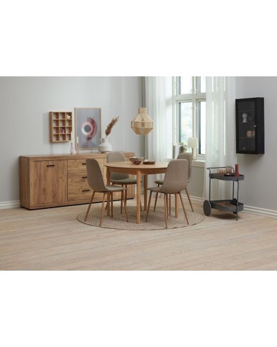 Stellaj JYSK Jukkerup, 62x50x69 sm, tünd boz
