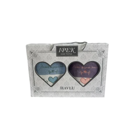 Набор полотенец İpek Home 2110000003902, хлопок, разноцетный, 2 шт, 50x90 см