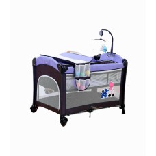Manej-çarpayı Cool Baby 970 Lila, 4 yaşa qədər, 76x110x76 sm, bənövşəyi