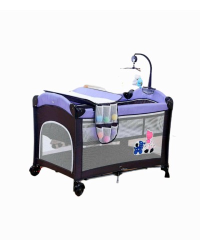Manej-çarpayı Cool Baby 970 Lila, 4 yaşa qədər, 76x110x76 sm, bənövşəyi