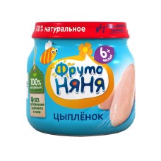 Ətli püre ФрутоНяня Цыпленок, 80 q