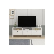 TV üçün tumba Ev Plus Luvia, LDSP, ağ, 150x29x50 sm
