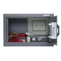 Мебельный сейф Aiko T-200 EL, электронный кодовый, графитовый, 200x310x200 мм