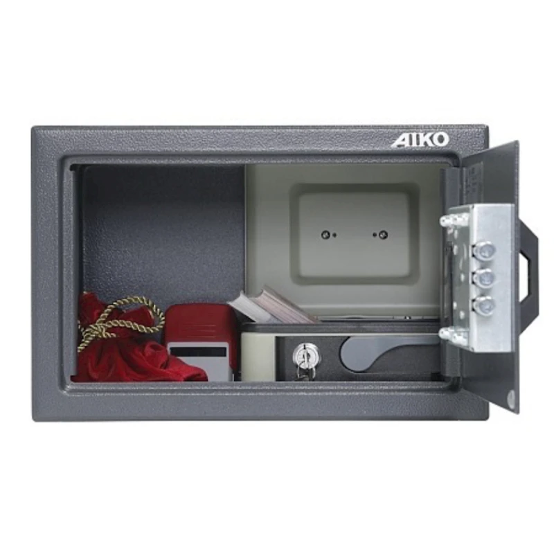 Мебельный сейф Aiko T-200 EL, электронный кодовый, графитовый, 200x310x200 мм Мебельный сейф Aiko T-200 EL, электронный кодовый, графитовый, 200x310x200 мм