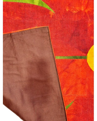 Əl işi kilim xalça Natural halı ELX05, 153х160 sm, pambıq, qırmızı