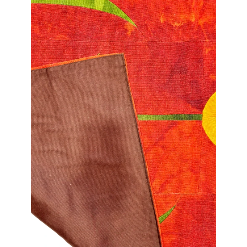 Ковер килим ручного производства Natural halı ELX05, 153х160 см, хлопок, красный Ковер килим ручного производства Natural halı ELX05, 153х160 см, хлопок, красный