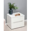 Прикроватная тумбочка Letta 50x43x45 см, ЛДСП, белый Прикроватная тумбочка Letta 50x43x45 см, ЛДСП, белый