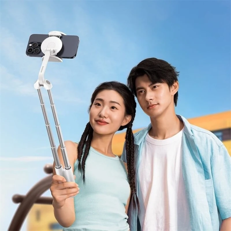 Монопод для селфи Baseus TechShot Series Dual-Support Phone Selfie Stick Moon White