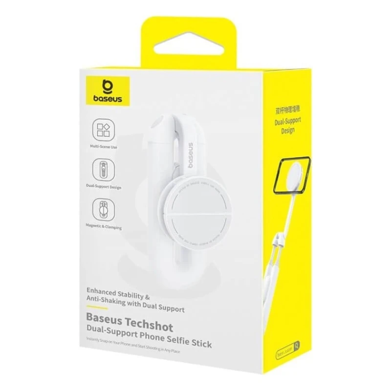 Монопод для селфи Baseus TechShot Series Dual-Support Phone Selfie Stick Moon White