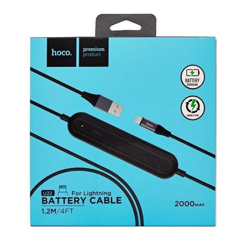 Xarici akkumulyator Hoco U22 2000 mAh, Qara