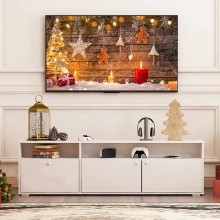 TV üçün tumba Ev Plus Velod, LDSP, ağ, 180x35x45 sm
