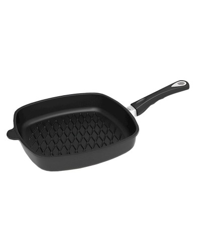 Qril tavası Leggno BLK2200BBQ28, 28x28 sm, çuqun, qara