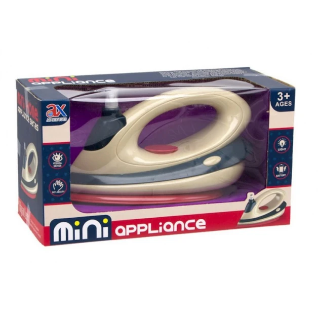 Игрушечный утюг Ao Xie Toys Mini Appliance Set 6705A, звуковые, световые и эффект брызги воды, 21х9.5х12 см, 3+ лет Игрушечный утюг Ao Xie Toys Mini Appliance Set 6705A, звуковые, световые и эффект брызги воды, 21х9.5х12 см, 3+ лет