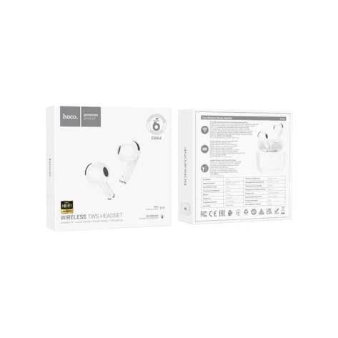 Портативная колонка Hoco BS47 Black и бесплатные беспроводные наушники Hoco EW64 White