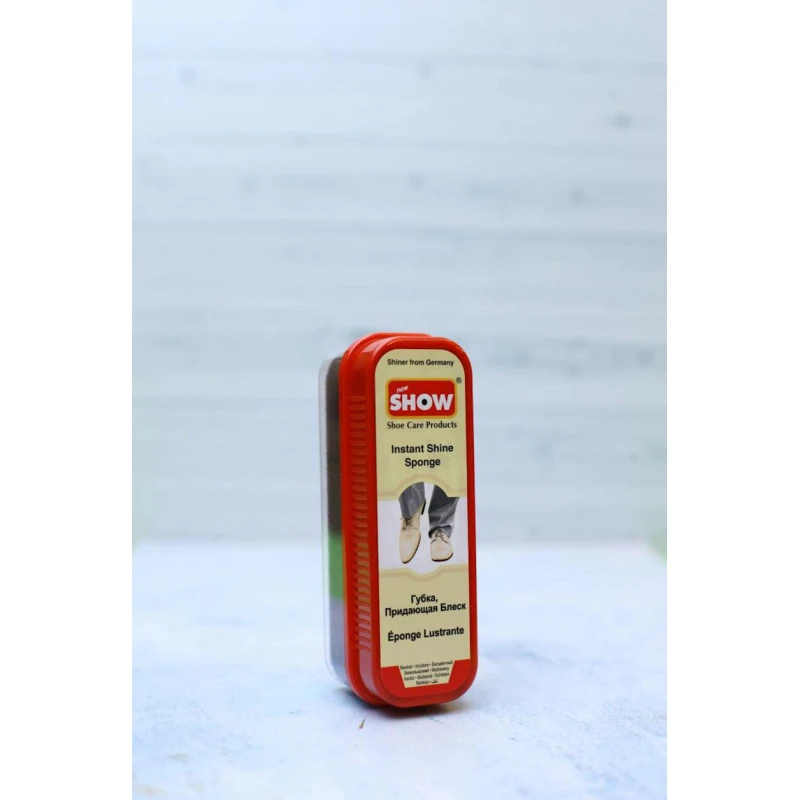 Губка для блеска Show для обуви из гладкой кожи, прозрачный Губка для блеска Show для обуви из гладкой кожи, прозрачный