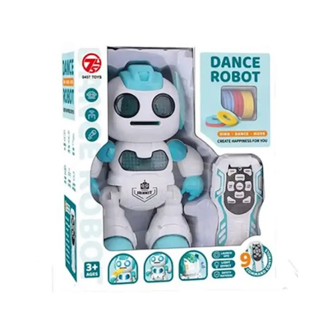Робот танцующий, пластик, разноцветный, 3+ лет
