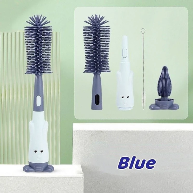 Qidalanma qablarının təmizlənməsi üçün fırça dəsti SF000004B, 3 əd, mavi