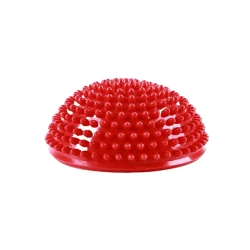 Полукруглый массажный мяч для ног Gymnic 1022 с шипами, ПВХ, красный, 16 см